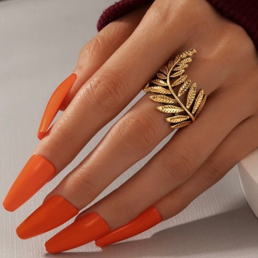 Gold Leaf Statement Ring